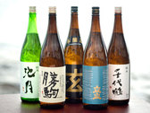 キレのある辛口で県内人気No.1【立山】、幻の名酒【勝駒】など、魚に合う日本酒を多数ご用意♪